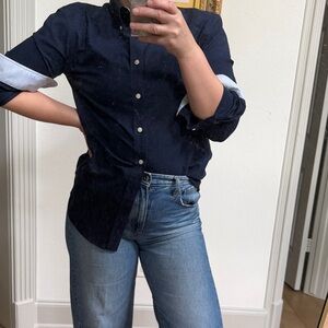 Brooks Brothers Navy Button-Down Casual Shirt